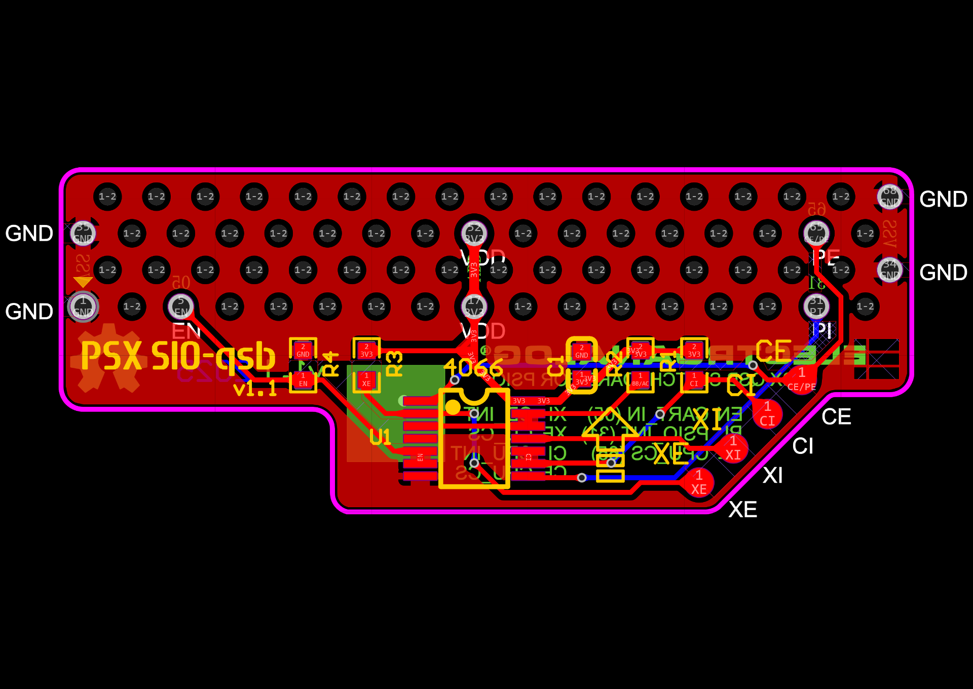 PSX SIO-qsb PCB